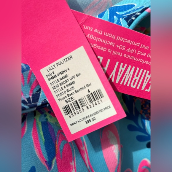 NEW!! Lilly Pulitzer, Luxletic Shorts, women's S - Picture 9 of 10
